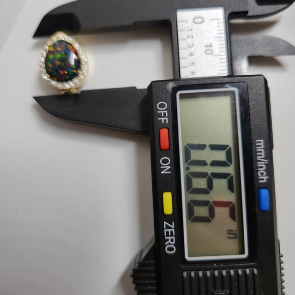 Natural Black Opal Urn Pendant, Beautiful Elegant Opal Ash Holder FREE APPRAISAL - Picture 3 of 7